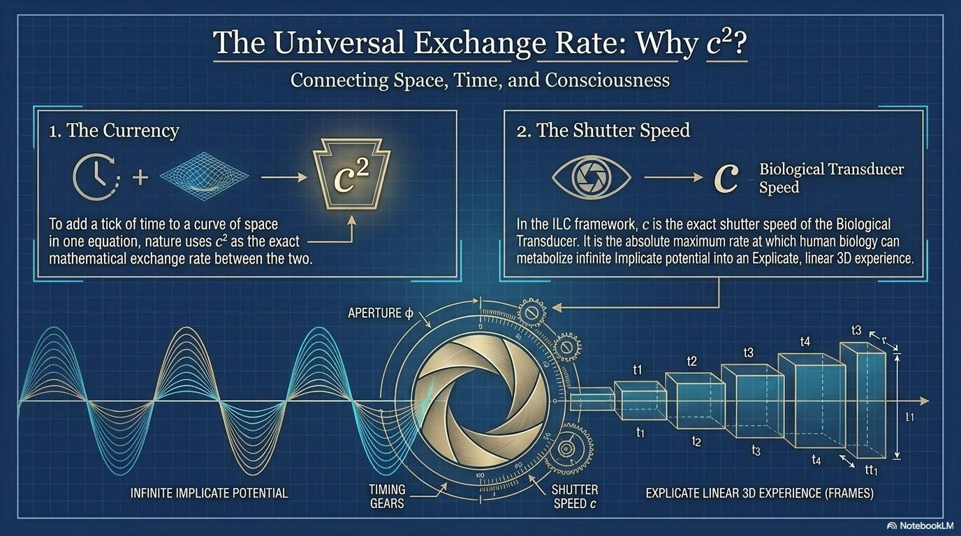 The Universal Exchange Rate: Why c-squared